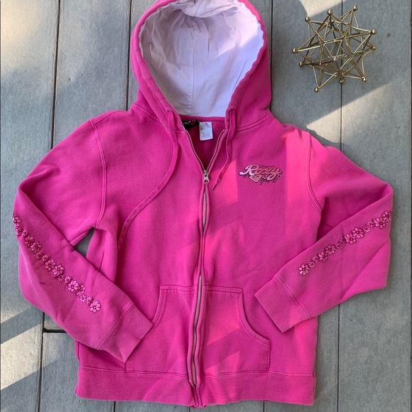 Vintage Roxy Zip-Up Hoodie Large
